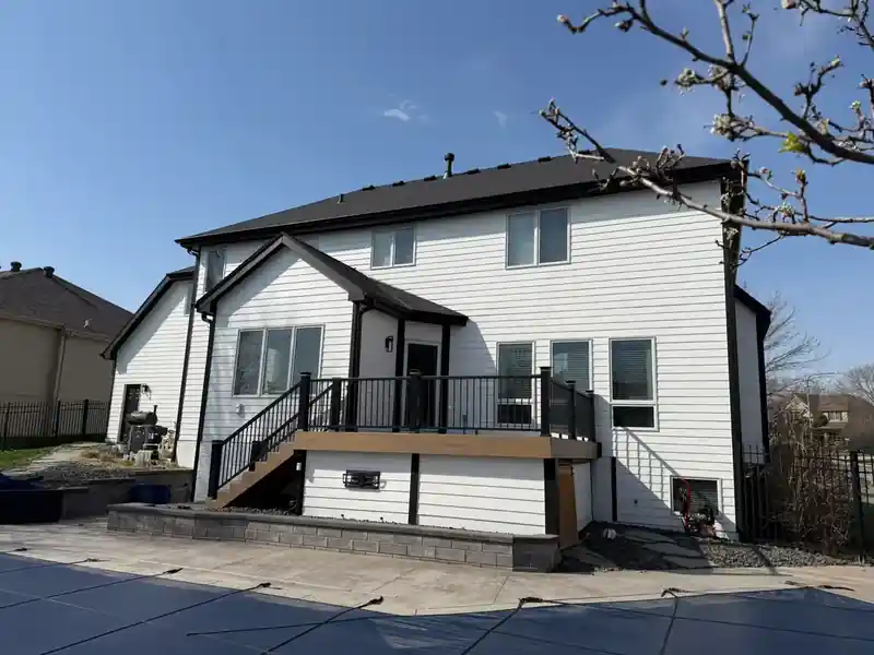 Completed James Hardie siding installation on an Omaha home